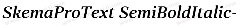 SkemaProText SemiBoldItalic字体转换
